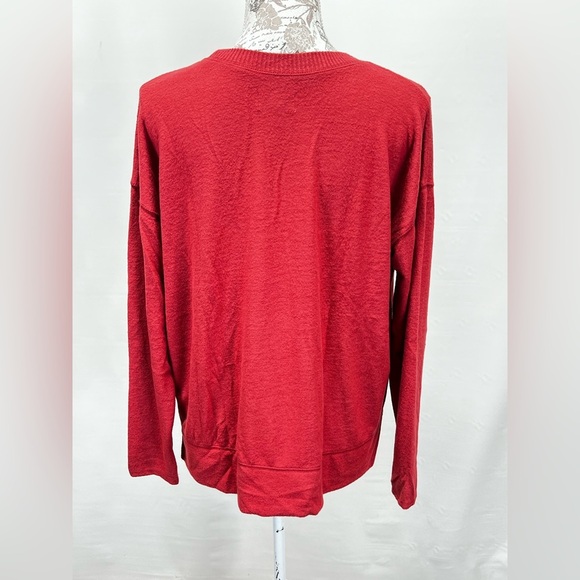 LUCKY BRAND Women’s rust red crew neck lightweight sweater size M - Picture 5 of 12